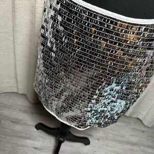 PrettyLittleThing Silver Sequin Detail Final price drop